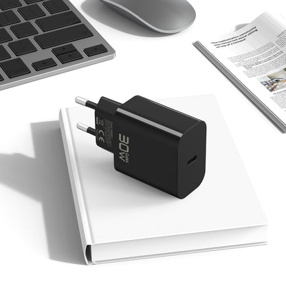 Mrežni punjač sa USB-C kablom Blavec BC-14, 30 W, 3 A, 1 x USB-C, crni