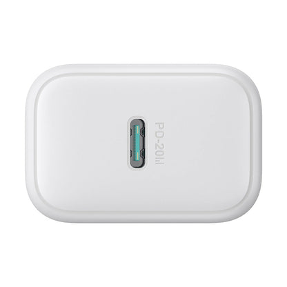 Punjač za mrežu sa USB-C kablom Joyroom JR-TCF20, 20W, 3A, 1 x USB-C, Bel