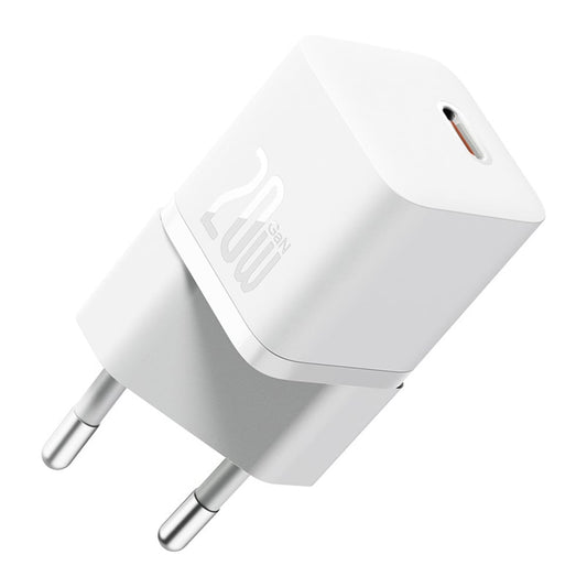 Punjač za mrežu sa USB-C kablom Baseus GaN5, 20W, 3A, 1 x USB-C, Beli P10110900213-01