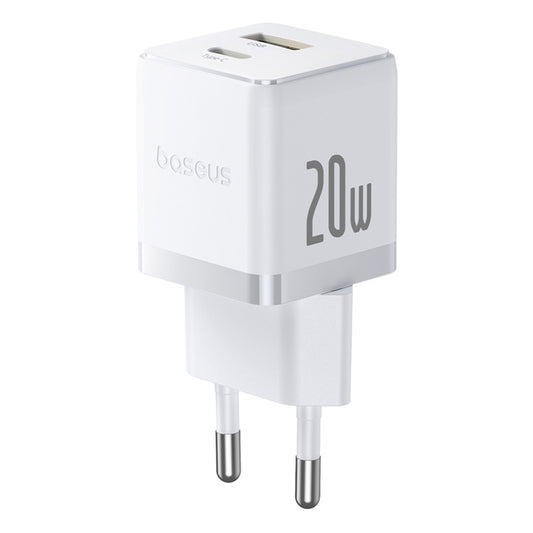 Punjač za mrežu sa USB-C kablom Baseus Palm, 20W, 3A, 1 x USB-A - 1 x USB-C, Beli P10111608213-01