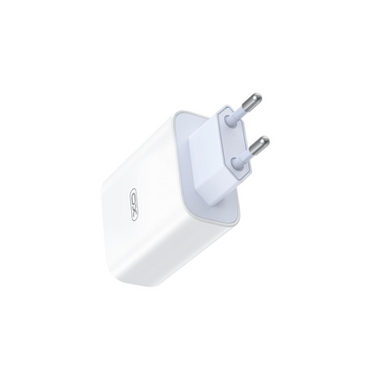 Punjač za mrežu sa USB-C kablom XO Design L164, 30W, 1 x USB-A, Bela