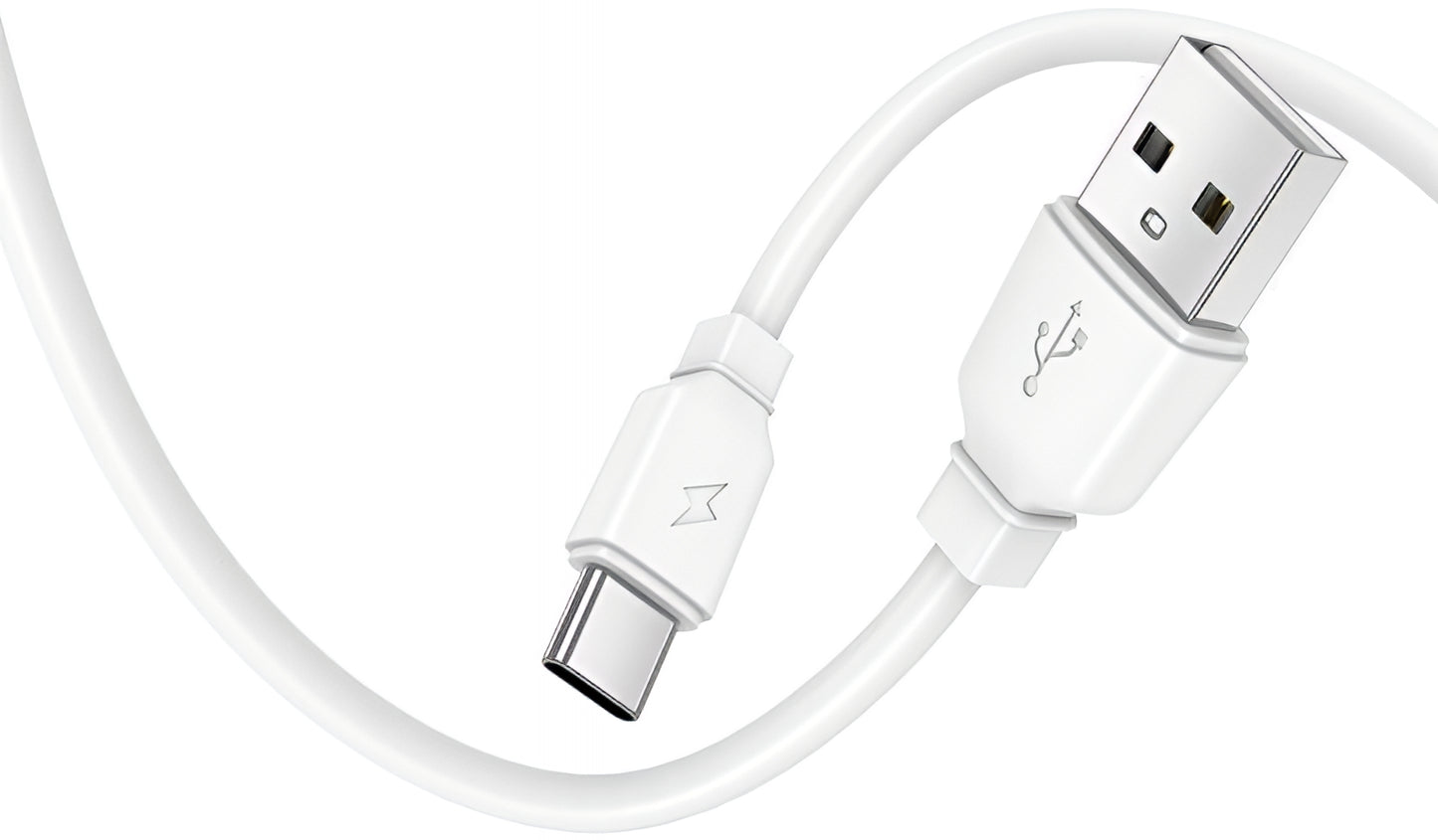 Punjač mreže sa USB-C kablom Prestico F9S, 12W, 2.4A, 1 x USB-A, Beli