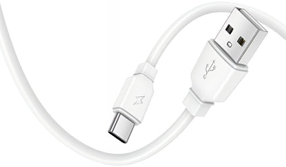 Punjač mreže sa USB-C kablom Prestico F9S, 12W, 2.4A, 1 x USB-A, Beli
