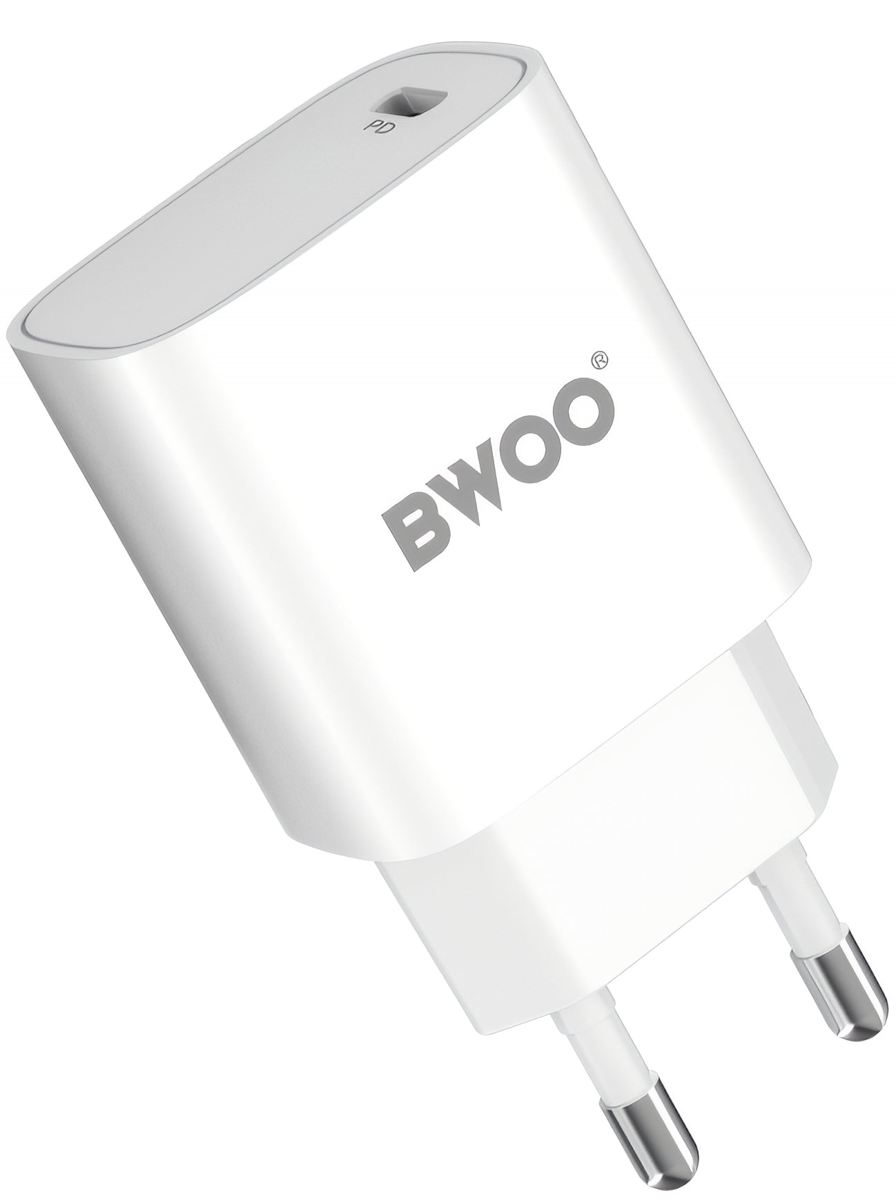 Punjač za mrežu sa Lightning kablom BWOO CDA159, 20W, 3A, 1 x USB-C, Bela