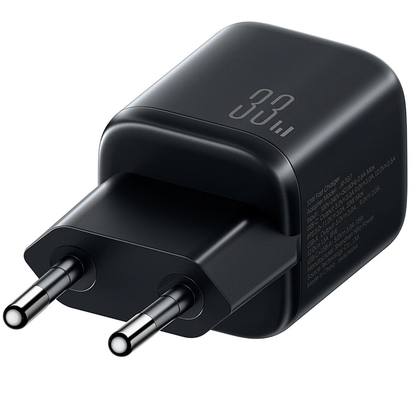 Punjač za mrežu sa USB-C kablom Joyroom JR-TG7, 33W, 3A, 1 x USB-A - 1 x USB-C, Crna