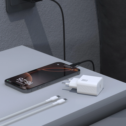 Punjač za mrežu sa USB-C kablom Dudao A27PCEU, 30W, 3A, 1 x USB-C, Crna