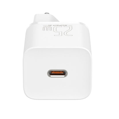 Punjač za mrežu sa USB-C kablom Baseus Super Si, 25W, 3A, 1 x USB-C, Beli TZCCSUP-L02