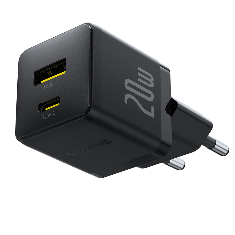 Punjač mreže sa USB-C kablom Baseus Palm, 20W, 3A, 1 x USB-A - 1 x USB-C, Crni P10111608113-01