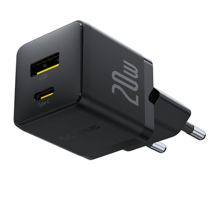 Punjač mreže sa USB-C kablom Baseus Palm, 20W, 3A, 1 x USB-A - 1 x USB-C, Crni P10111608113-01