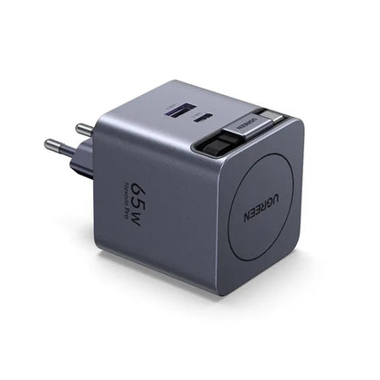 Punjač za mrežu sa USB-C kablom UGREEN X615, 65W, 3A, 1 x USB-A - 1 x USB-C, Sivi
