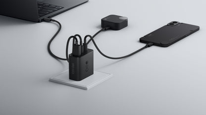 Punjač za mrežu sa USB-C kablom CMF by Nothing C349, 100W, 5A, 1 x USB-A - 2 x USB-C, Sivi A10800016