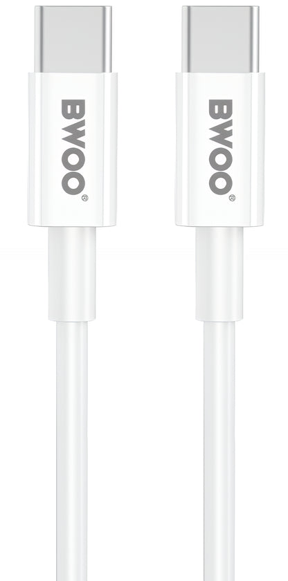 Punjač za mrežu sa USB-C kablom BWOO CDA159, 20W, 3A, 1 x USB-C, Bel
