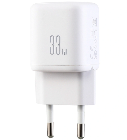 Punjač za mrežu sa USB-C kablom Joyroom JR-TG7, 33W, 3A, 1 x USB-A - 1 x USB-C, Bela