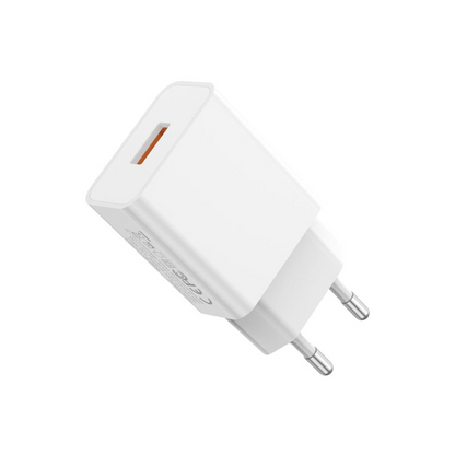 Punjač za mrežu sa microUSB kablom XO Design L127, 18W, 3A, 1 x USB-A, Bela