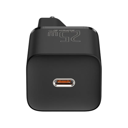 Punjač za mrežu sa USB-C kablom Baseus Super Si, 25W, 3A, 1 x USB-C, crni TZCCSUP-L01