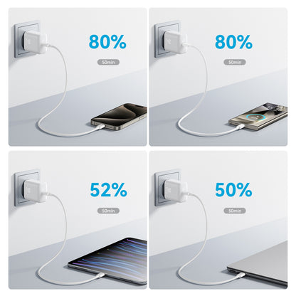 Punjač mreže sa USB-C kablom Joyroom JR-TCF24, 30W, 3A, 1 x USB-C, Bela