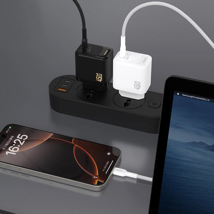 Punjač za mrežu sa USB-C kablom Dudao A28C, 45W, 3A, 1 x USB-C, Bel