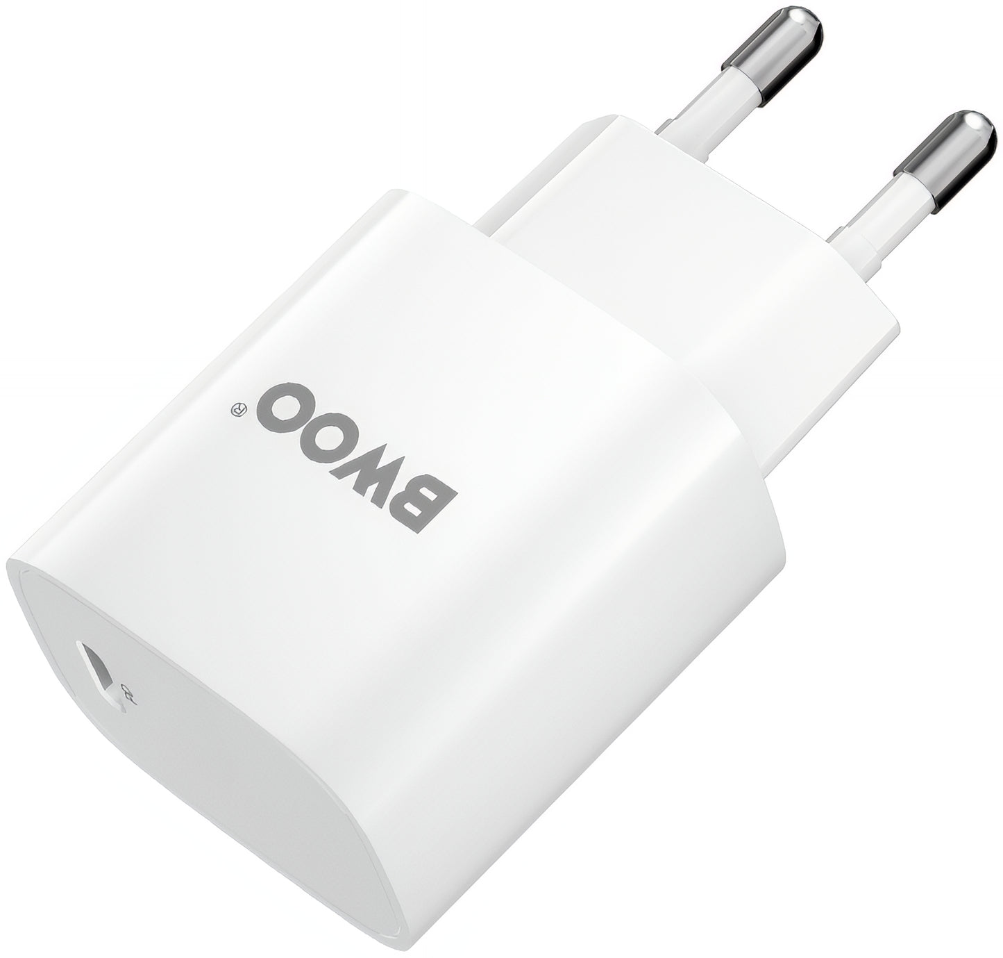 Punjač za mrežu sa Lightning kablom BWOO CDA159, 20W, 3A, 1 x USB-C, Bela