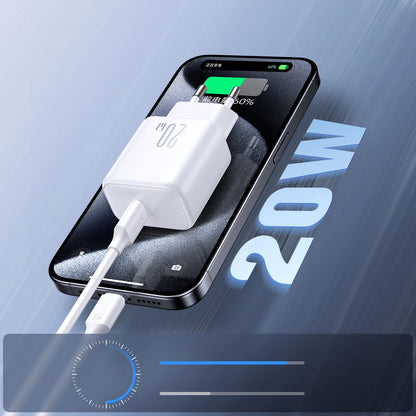 Punjač za mrežu sa USB-C kablom Joyroom JR-TCF20, 20W, 3A, 1 x USB-C, Bel
