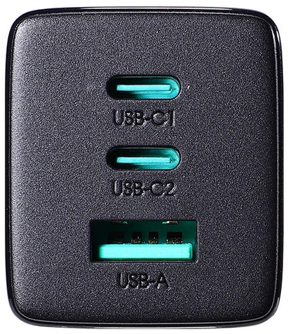 Punjač mreže sa USB-C kablom Joyroom TCG01, 65W, 3.25A, 1 x USB-A - 2 x USB-C, Crni