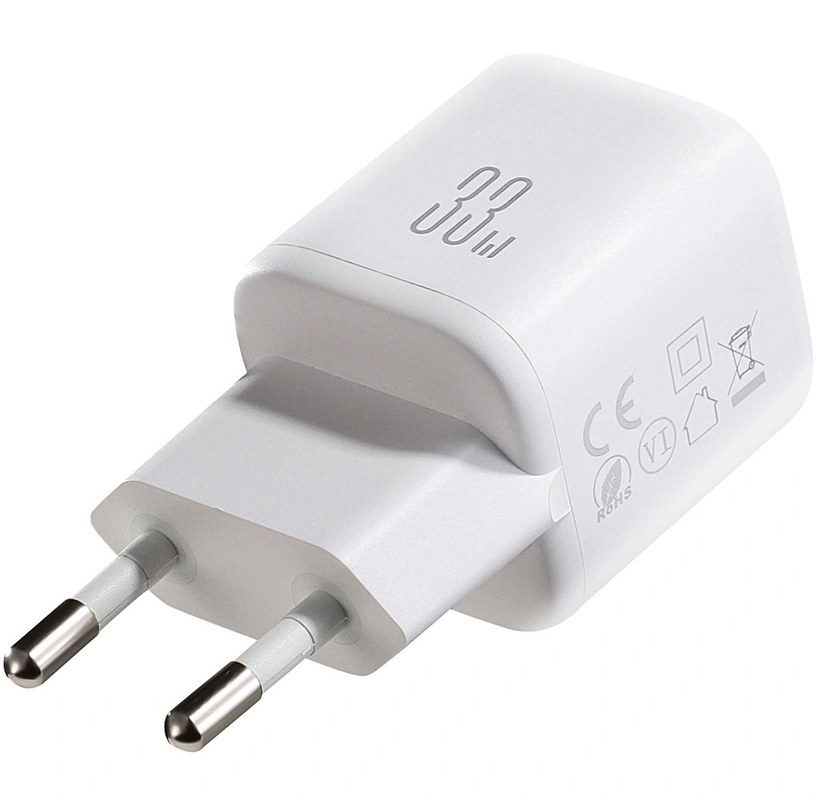Punjač mreže sa Lightning kablom Joyroom JR-TG7, 33W, 3A, 1 x USB-A - 1 x USB-C, Beli