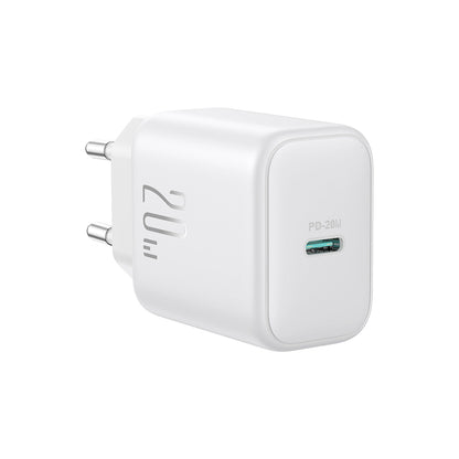 Punjač za mrežu sa USB-C kablom Joyroom JR-TCF20, 20W, 3A, 1 x USB-C, Bel