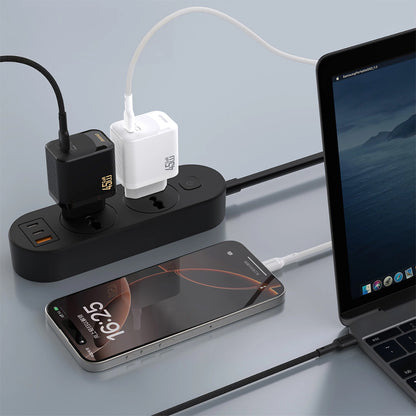 Punjač za mrežu sa USB-C kablom Dudao A28C, 45W, 3A, 1 x USB-C, Crni