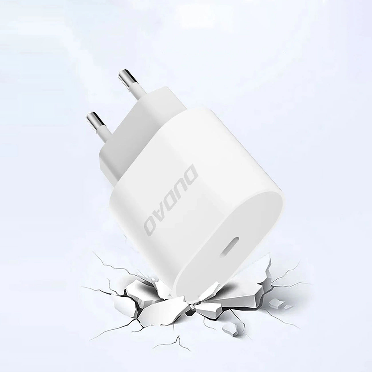Punjač mreže sa USB-C kablom Dudao A14EUC, 20W, 3A, 1 x USB-C, Crni
