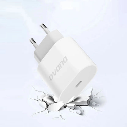 Punjač mreže sa USB-C kablom Dudao A14EUC, 20W, 3A, 1 x USB-C, Crni