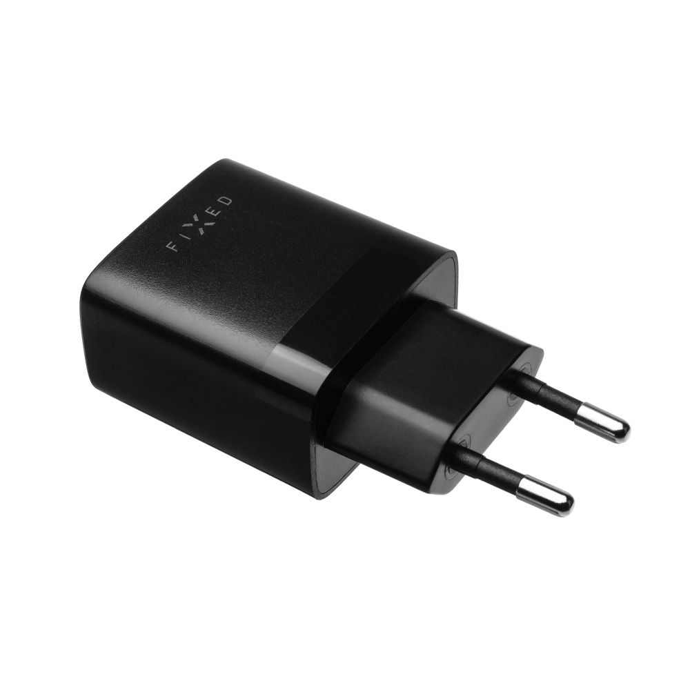 Punjač mreže sa microUSB kablom Fixed, 17W, 3A, 2 x USB-A, Crni