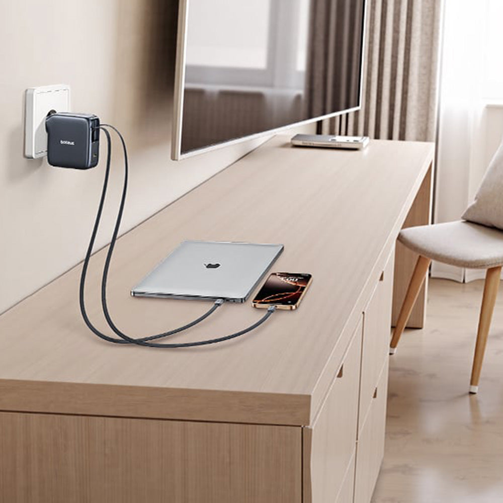 Punjač mreže sa USB-C kablom Baseus EnerCore CJ21, 67W, 3.35A, 1 x USB-C, Crni E0120G00