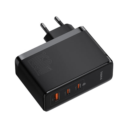 Punjač mreže sa USB-C kablom Baseus GaN5 Pro, 160W, 5A, 1 x USB-A - 2 x USB-C, Crni P10110825113-00