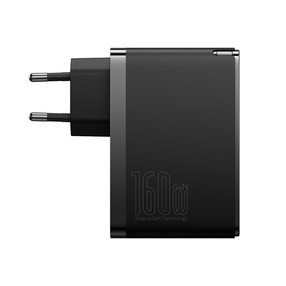 Punjač mreže sa USB-C kablom Baseus GaN5 Pro, 160W, 5A, 1 x USB-A - 2 x USB-C, Crni P10110825113-00
