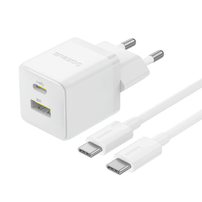 Punjač mreže sa USB-C kablom Baseus Palm, 30W, 3A, 1 x USB-A - 1 x USB-C, Beli P1011160A213-01