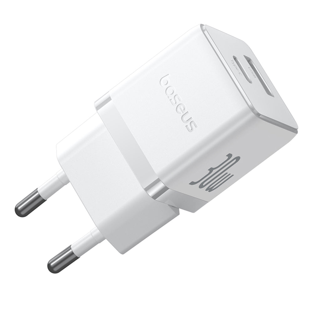 Punjač mreže sa USB-C kablom Baseus Palm, 30W, 3A, 1 x USB-A - 1 x USB-C, Beli P1011160A213-01