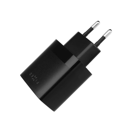 Punjač mreže sa USB-C kablom Fixed, 17W, 3A, 2 x USB-A, Crni