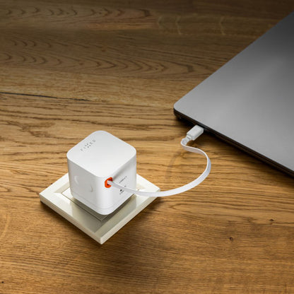 Punjač mreže sa USB-C kablom Fixed, 65W, 3.25A, 1 x USB-C, Crni