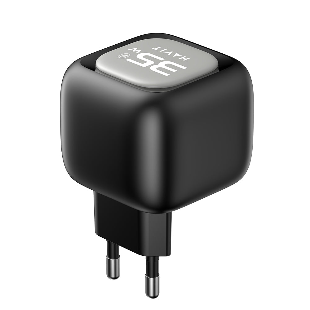 Punjač mreže sa USB-C kablom HAVIT UC251, 35W, 3A, 1 x USB-A - 1 x USB-C, Crno Sivi