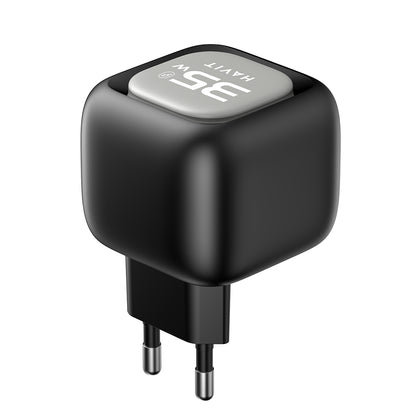 Punjač mreže sa USB-C kablom HAVIT UC251, 35W, 3A, 1 x USB-A - 1 x USB-C, Crno Sivi