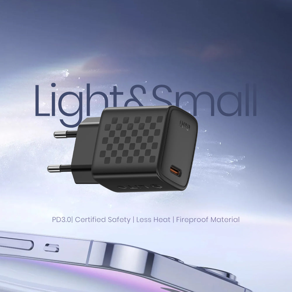 Punjač mreže sa USB-C kablom Lito LC17T, 30W, 3A, 1 x USB-C, Crni