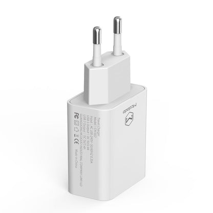 Punjač Mreže Sa USB-C Kabelom McDodo CH-6721 Ponuda, 12W, 2.4A, 2 x USB-A, Beli