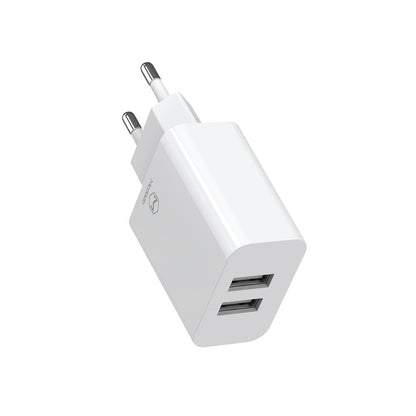 Punjač Mreže Sa USB-C Kabelom McDodo CH-6721 Ponuda, 12W, 2.4A, 2 x USB-A, Beli