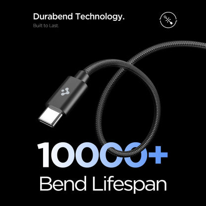 Punjač za mrežu sa USB-C kablom Spigen EE451EU Essential, 45W, 3A, 1 x USB-C, Crni ACH09474