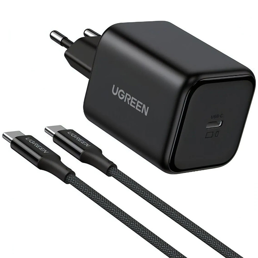 Mrežni punjač sa USB-C kablom UGREEN X524 (65054), 45W, 3A, 1 x USB-C, Crna