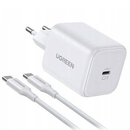 Mrežni punjač sa USB-C kablom UGREEN X524 (65055), 45W, 3A, 1 x USB-C, Bela