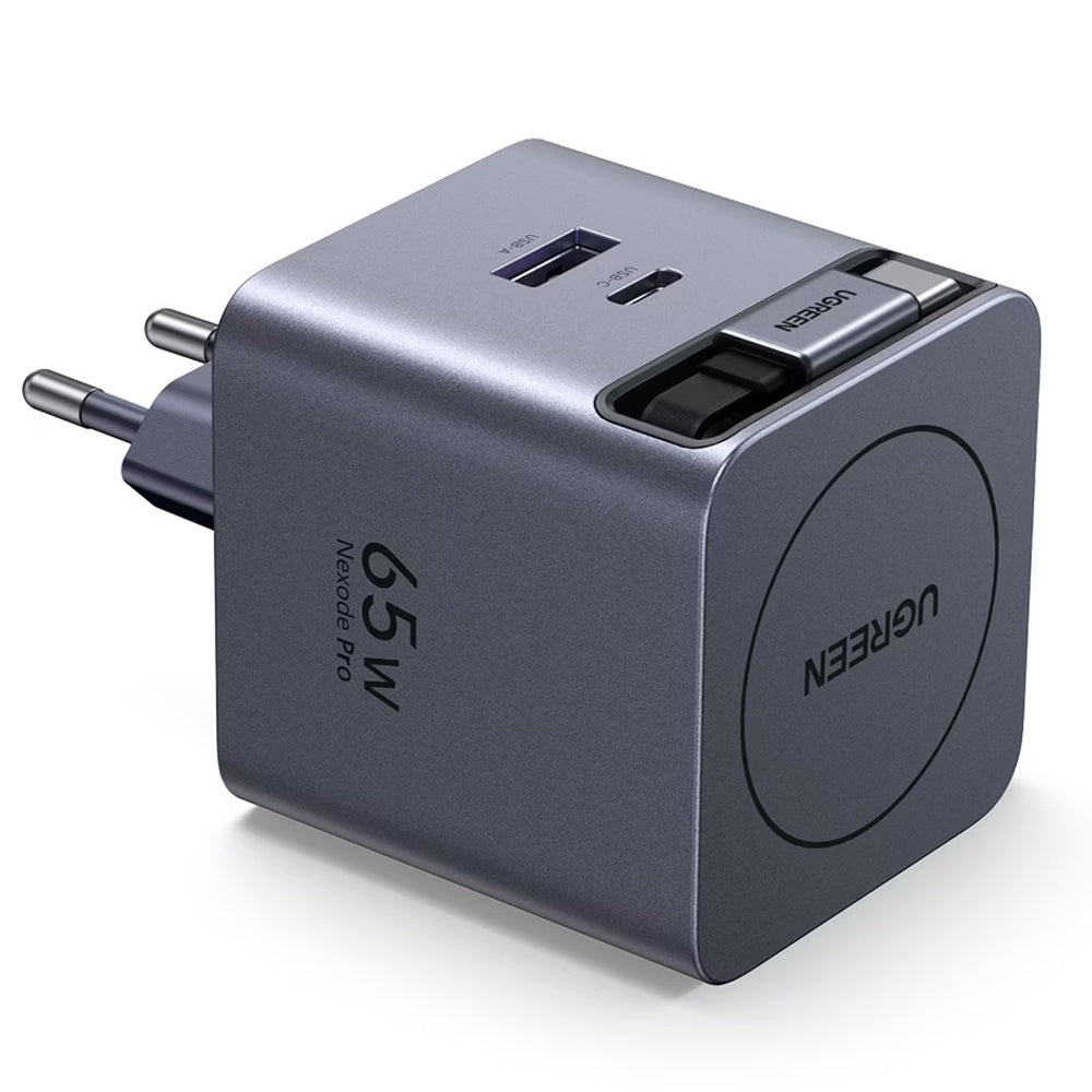 Punjač mreže sa USB-C kablom UGREEN X614, 45W, 3A, 1 x USB-A - 1 x USB-C, Sivi