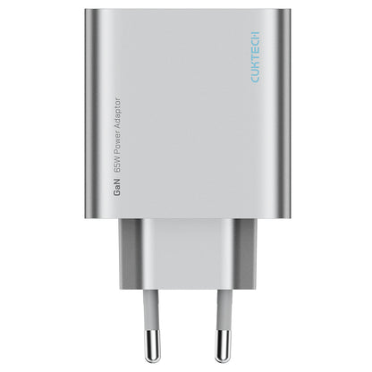Punjač za mrežu Cuktech, 65W, 3.25A, 1 x USB-A - 2 x USB-C, Bela CUK0A15CEUSL