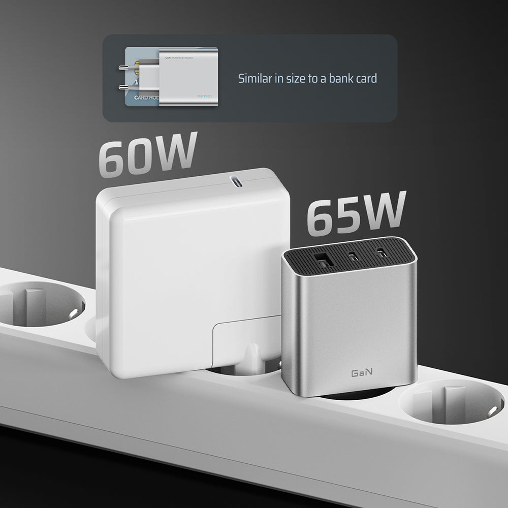 Punjač za mrežu Cuktech, 65W, 3.25A, 1 x USB-A - 2 x USB-C, Bela CUK0A15CEUSL