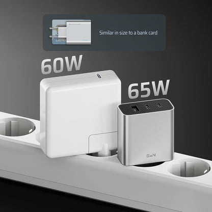 Punjač za mrežu Cuktech, 65W, 3.25A, 1 x USB-A - 2 x USB-C, Bela CUK0A15CEUSL