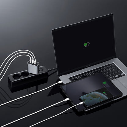 Punjač za mrežu Cuktech, 65W, 3.25A, 1 x USB-A - 2 x USB-C, Bela CUK0A15CEUSL